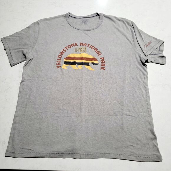 PENDLETON Woolen Mills Yellowstone National Park Golden BEAR Graphic XL Shirt - Picture 2 of 9